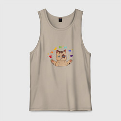 Мужская майка Котик душнила