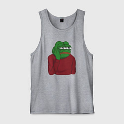 Мужская майка Лягушонок Пепе вымотался