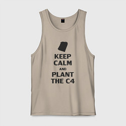 Мужская майка Plant c4 - Counter Strike meme