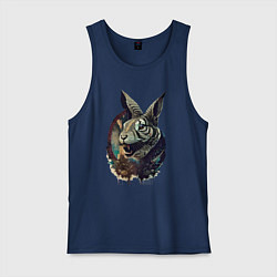 Мужская майка Свирепый зайчара - нейросеть