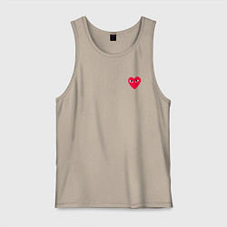 Мужская майка Сердце с глазами