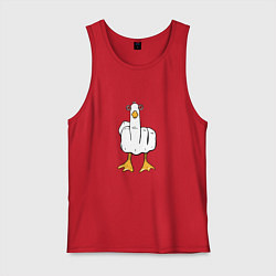 Мужская майка Неприличный гусь-рука