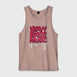 Мужская майка Heavy bass music