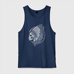 Мужская майка Индеец в перьях