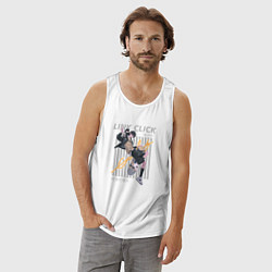 Майка мужская хлопок Агент времени, цвет: белый — фото 2