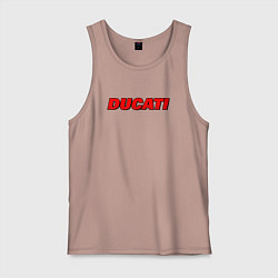 Мужская майка Ducati - красный градиент