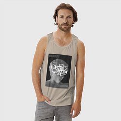 Майка мужская хлопок Антиной star, цвет: миндальный — фото 2