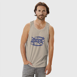 Майка мужская хлопок New York - Y2K, цвет: миндальный — фото 2