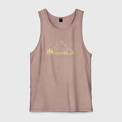 Мужская майка Горы да лес