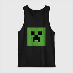 Мужская майка Minecraft creeper face