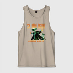 Мужская майка Skibidi toilet agent