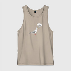 Мужская майка Чайка с прикольной надписью