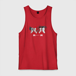 Майка мужская хлопок Depeche Mode - Memento Mori Angels, цвет: красный