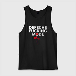 Майка мужская хлопок Depeche Mode - Rose mode, цвет: черный