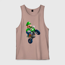 Мужская майка Луиджи на байке