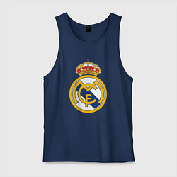 Майка мужская хлопок Real madrid fc sport, цвет: тёмно-синий