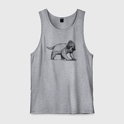 Майка мужская хлопок Медоед модный, цвет: меланж