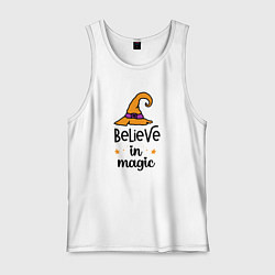 Мужская майка Believe in magic ведьмина шляпа хэллоуин