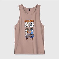 Мужская майка Гусь гусь утка - игра