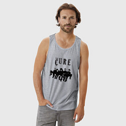 Майка мужская хлопок The Cure - A Band, цвет: меланж — фото 2