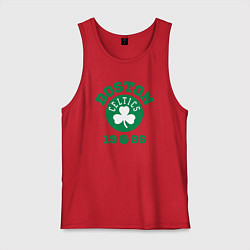 Майка мужская хлопок Boston Celtics 1986, цвет: красный