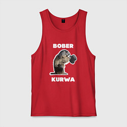 Мужская майка Bobr kurwa with hat