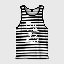 Мужская майка Еда сон лыжи