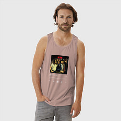 Майка мужская хлопок Highway to hell - AC DC, цвет: пыльно-розовый — фото 2