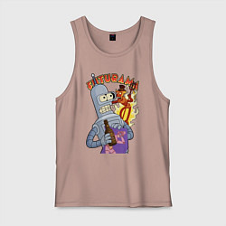 Мужская майка Бендер и рободьявол