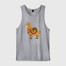 Мужская майка Лама и ленивец