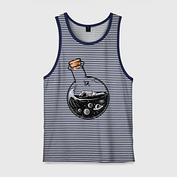 Мужская майка Космос в колбе