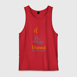 Майка мужская хлопок Shawa eating environment, цвет: красный