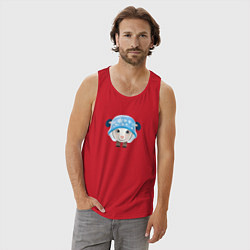 Майка мужская хлопок Маленькая овечка, цвет: красный — фото 2