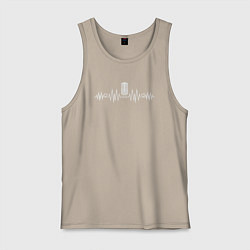 Мужская майка Пульс музыки