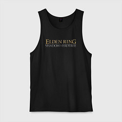 Майка мужская хлопок Elden ring shadow of the erdtree logo, цвет: черный