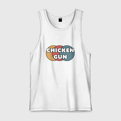 Мужская майка Chicken gun круги