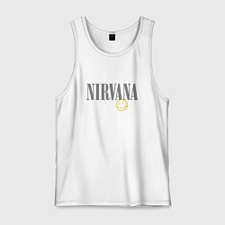 Мужская майка Nirvana logo smile