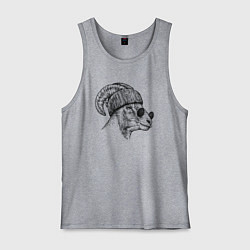 Мужская майка Барашек в шапке и очках