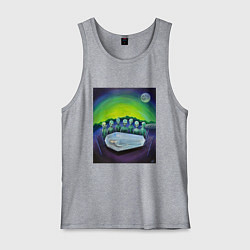 Майка мужская хлопок Спящая красавица 3000 и Инопланетяне, цвет: меланж