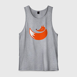 Майка мужская хлопок Foxy fox, цвет: меланж