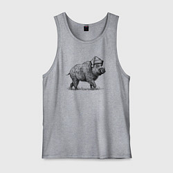 Мужская майка Новогодний кабан