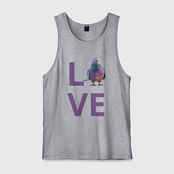 Мужская майка Любовь к голубям