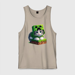 Мужская майка Kitten creeper collaboration - ai art