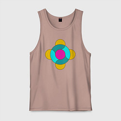 Мужская майка Геометрическая фигура из кругов