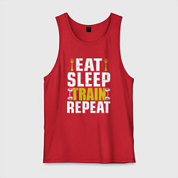 Мужская майка Eat sleep train