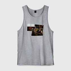 Майка мужская хлопок Emily and Edward - Alone in the dark, цвет: меланж