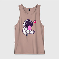 Мужская майка Космонавт и мороженое