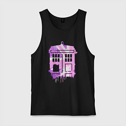 Мужская майка Pink tardis