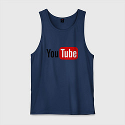 Мужская майка You tube logo