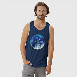 Майка мужская хлопок Невеста чародея Элиас Эйнсворт, цвет: тёмно-синий — фото 2